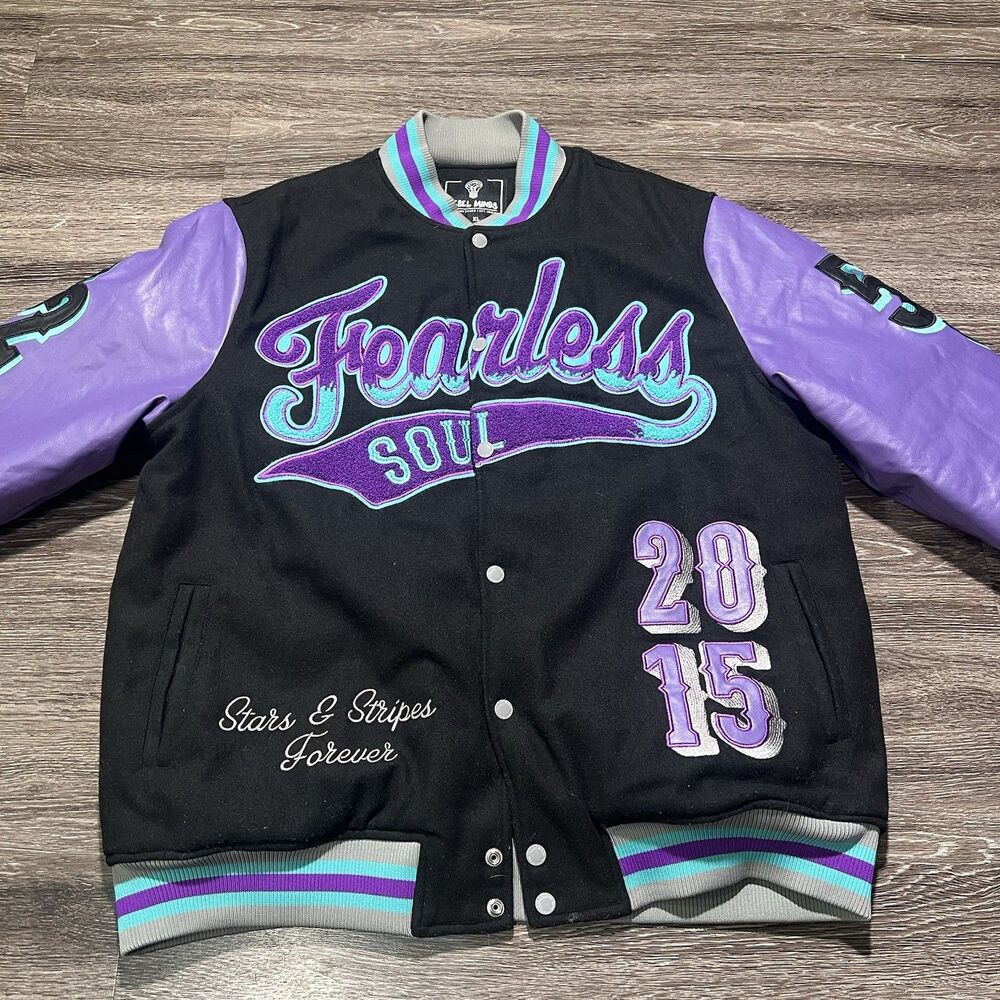 Black and Purple Varsity Jacket